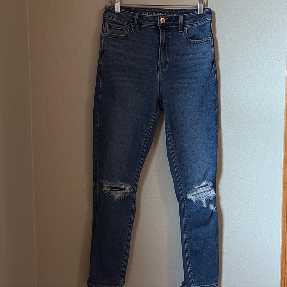 American Eagle Outfitters Dark Blue Mom Jeans